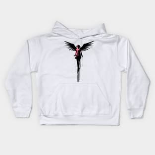 Angel Rising Graffiti Art Kids Hoodie